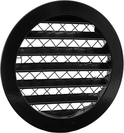 Nedco BV Aluminium schoepenrooster Ø150mm Zwart