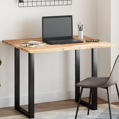 Tafelblad Massief Hout - Bureau Oppervlak - Keuken Bureau - Duurzaam Acaciahout - 100 x 80 cm - Olie Afwerking
