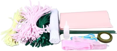 Chenille Stengels Boeket Kit - Pijpreiniger Bloemen - Bloemen Maken - Handgemaakte Authenticiteit - 32 x 18 x 6 cm