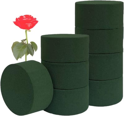 8-delige ronde bloemschuim set, ideaal voor verse en kunstbloemen, DIY kunstprojecten, decoratie en bloemstukken