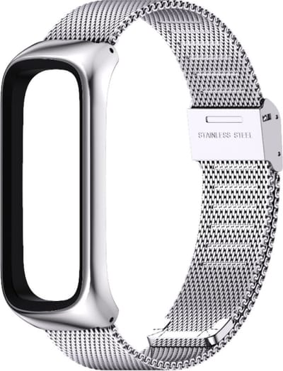 Milanees bandje - geschikt voor Samsung Galaxy Fit 2 - zilver