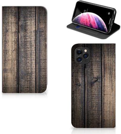 Apple iPhone 11 Pro Max Book Wallet Case Steigerhout