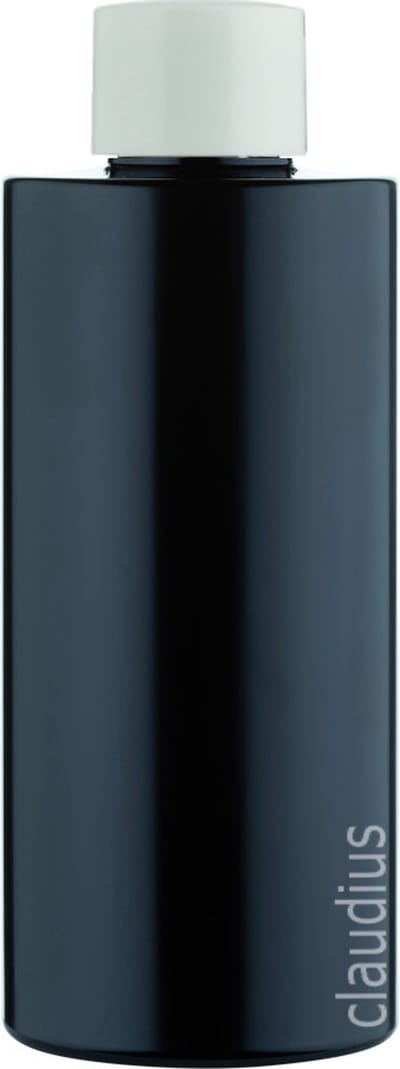 Lege Plastic Fles 300 ml PET zwart - met witte dop - set van 5 stuks - Navulbaar - Leeg