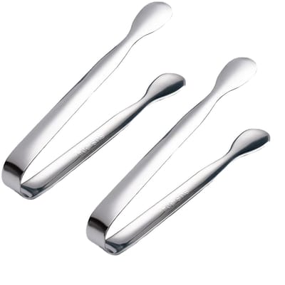 Dailygoods- Grijpgereedschap Kleine Serveertang - Roestvrij Staal - Suikertang - IJsblokjestang - Multifunctioneel - Ergonomisch Handvat