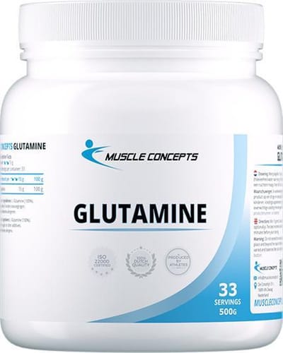 Glutamine poeder - Aminozuren - 500 gram (33 porties) | Muscle Concepts
