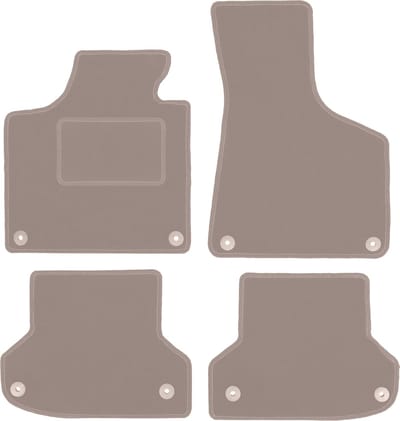 Beige veloursmatten voor: Audi A3 8P hatchback, sportback, cabrio (2003-2011)