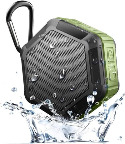 Draagbare Bluetooth Luidspreker - Mini Subwoofer - Muziek Luisteren Buiten - IP65 Waterdicht - 90x81x41mm - Groen