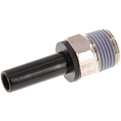 3/8'' x 3/8'' NPT insteekfitting Messing/PBT Buitendraad NBR [2 Stuks]