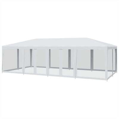 Feesttent - Tuinprieel - Buitenfeest - Insectenwering - 8x4 meter - Wit
