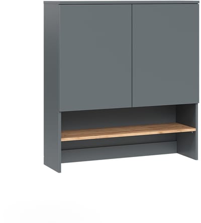 Vicco Viktor Wasmachinekast – 93.6 x 100.4 cm Antraciet/gouden eik