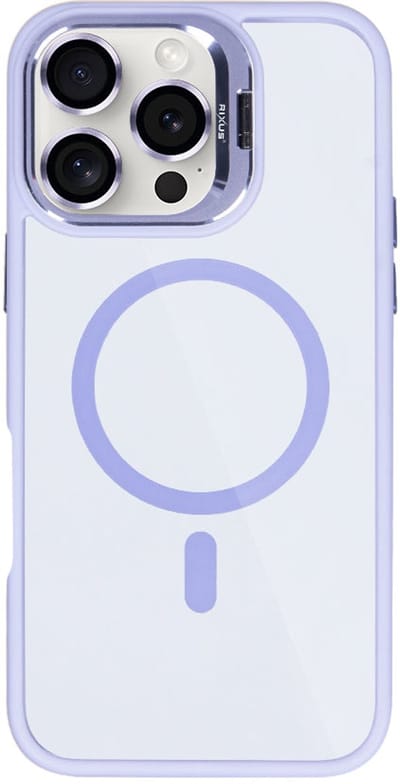 Rixus Classic 03 Case With MagSafe For Apple iPhone 16 Pro Light Purple