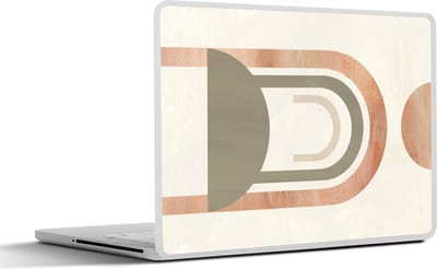 Laptop sticker - 11.6 inch - Cirkel - Abstract - Design - 30x21cm - Laptopstickers - Laptop skin - Cover