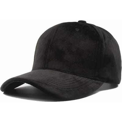 Zwart Grijs Suede Snapback Baseballpet Dames Mode Straat Hip Hop Hoed Adjustable zwart
