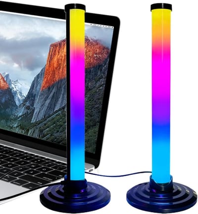 Intelligente Lichtbalk - RGB Verlichting - Sfeer Creëren - Muziek Synchronisatie - 10 x 2.8 x 27.5 cm - Wit
