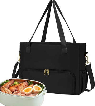 Ruime Lunchtas - Draagtas Kantoor - Dagelijks Transport - Verstelbare Riem - 43 x 17 x 32 cm