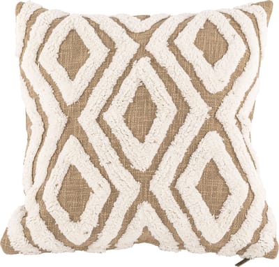 Tiseco Home Studio - Kussen (gevuld) SAHARA CONTRAST - 45x45 cm - Zand