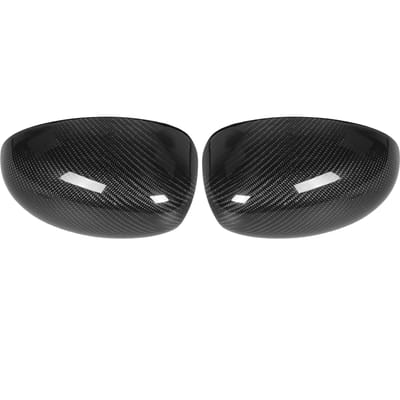 2 stuks Achteruitkijkspiegel Cover Add On Carbon Fiber Kap zonder Gat Geschikt voor R53 JCW 20022006 black