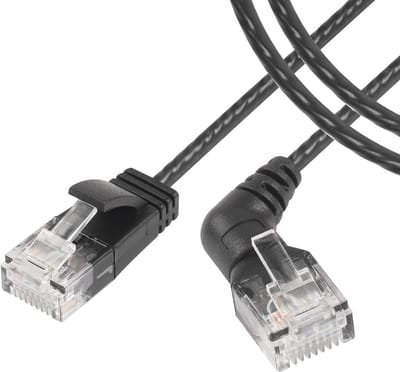360° Rotatie CAT6A Ethernet-kabel - Hoge Snelheid 10Gbps 500Mhz Network Cord voor PC en Router