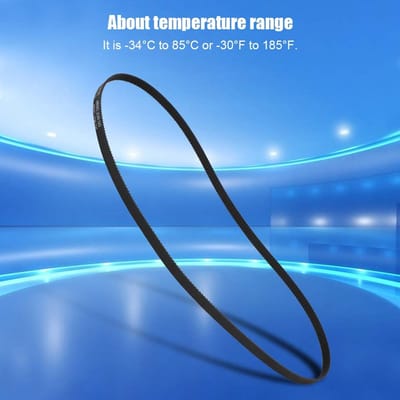 Dailygoods- Tandriem Rubber Zwart - 5 Stuks - 3D-Printer Onderdelen - Geoptimaliseerd Design - Temperatuurbereik - Hoog Draagvermogen - Aandrijfriem