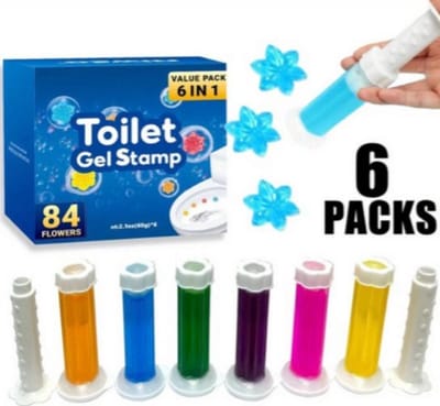 6 Stuks In Een Doos Toiletreiniger Gel, Aromatische Deodoriserende Luchtverfrisser, Bloemen geur Krachtige Toiletverfrisser Aromatherapie Ont geurend