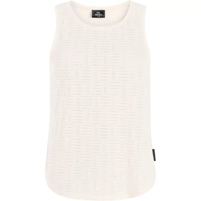 Protest PRTDavis - Singlet Dames - Mouwloos - Ronde hals - Loose fit - Crème