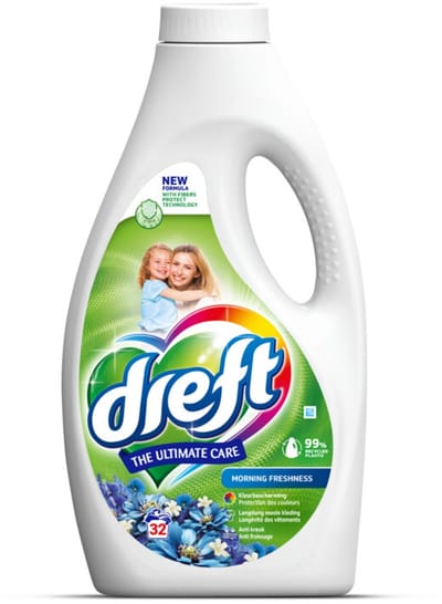 Dreft - Ultimate Care - Vloeibaar Wasmiddel - Gekleurde Was - Ochtendfris - 32 Wasbeurten