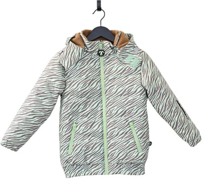 Ducksday - winterjas voor kinderen - teddy fleece - waterdicht – winddicht – warm - unisex - Okapi - maat 98/104