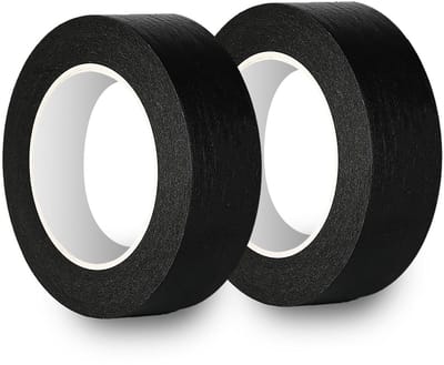Zwarte Masking Tape 30mm x 50m - Universele Verf Tape voor Schilderen, Renovatie en Creatieve Projecten
