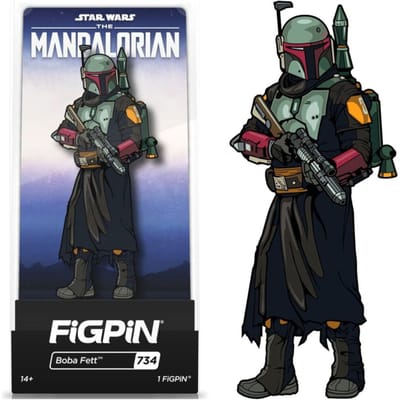 FiGPiN Star Wars The Mandalorian Boba Fett 3  Enamel Pin #734