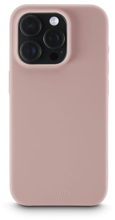 Hama hoesje geschikt voor Iphone 16 Pro - Fantastic Feel cover - Nude