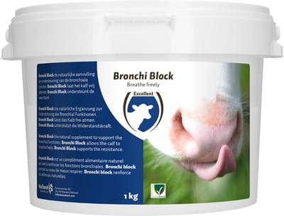 Excellent Bronchi block - geschikt voor kalf/schaap/geit - aanvullend dierenvoer - boorderijdiervoer