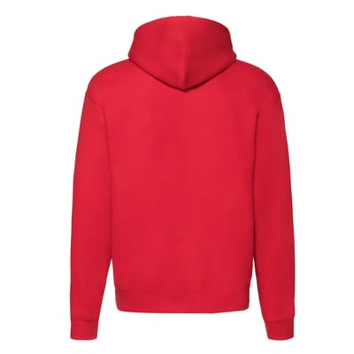 Fruit of the Loom Premium capuchonjas voor volwassenen (Rood)