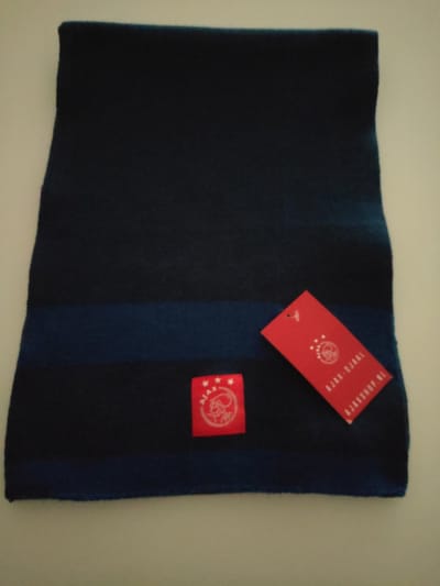 Ajax Sjaal - Blauw - Gestreept