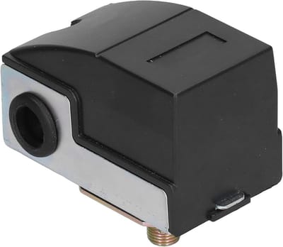 Pompdrukschakelaar - Automatische Pompbesturing - Waterdruk Regelen - Verstelbaar Drukbereik - 1/4 Inch Draad - Zilverkleurig