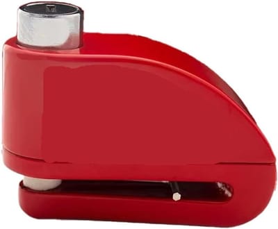 Motorfiets Slot - Scooter Beveiliging - Diefstal Voorkomen - Ingebouwd Alarm - 590 g - Rood