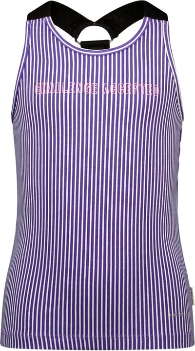 B.Nosy meisjes top met verticale strepen Challenge Accepted Deep Purple Stripe