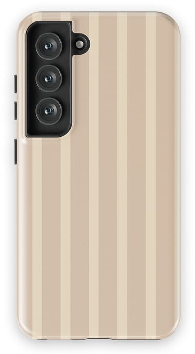 DripCase Gestreept Hoesje Samsung Galaxy S23 | Backcover met Mag | Stripes Motief | Trendy Case Samsung Galaxy S23 met Strepen Milk Blush