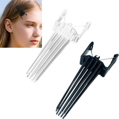 Volumizer Haarclips - Haarwortel Clips - Direct Volume - Naadloos Ontwerp - 2 Stuks - Zwart