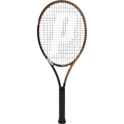 Prince Tennisracket - Model Warrior 107 - Zwart/Goud - Grip L2
