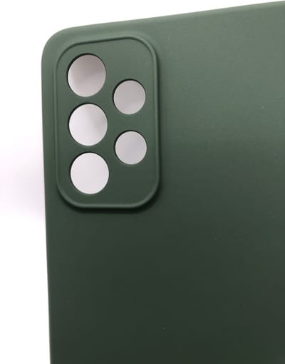 Siliconen back cover case -Geschikt voor Samsung Galaxy A33 5G - TPU hoesje Groen - Camera en Lens Bescherming Siliconen hoesje