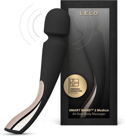 LELO SMART WAND 2 Medium – Massageapparaat – Waterdicht – Draadloos – Black