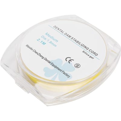 Dental Rubber Dam Stabiliserend Koord Medium Wiggen Klemmen Vellen Tandartsbenodigdheden white