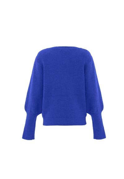 Faina Gebreide trui Dames KONING BLAUW
