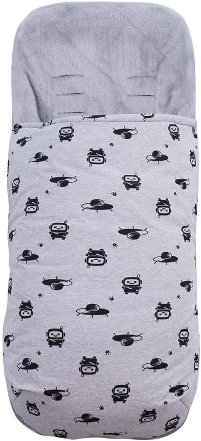 Voetenzak Kinderwagen - Wandelwagenzak Baby - Baby Comfort Bieden - Waterdichte Buitenkant - 43 x 98 cm - Robot Space