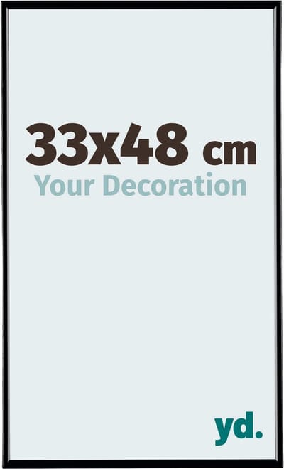 Your Decoration - Fotolijst 33x48 cm - Kunststof - Zwart Hoogglans - Evry