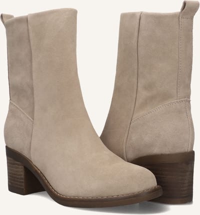 BLASZ Shn2581-09 Enkellaarsjes - Enkelboots met rits - Dames - Beige - Maat 37