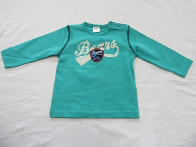 dirkje , jongens , t-shirt lange mouw , groen , bears , 74 - 9 maand