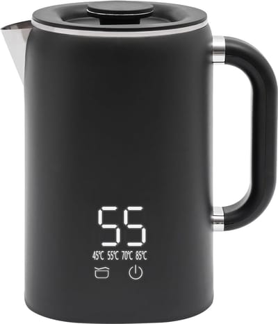 Elektrische waterkoker - Kookapparaat - Snel water koken - Instelbare temperatuur - 17 Liter - Zwart