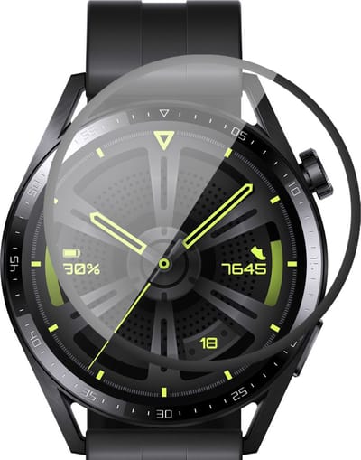 Screenprotector geschikt voor Huawei Watch GT 3 42 mm - PET Glasfolie Full Screen Protector
