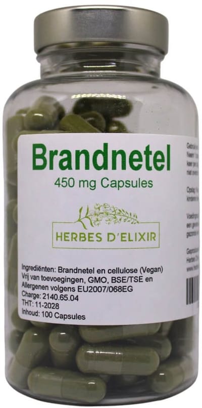 Herbes D'elixir - Brandnetel capsules - Vegan - 450 mg - 100 capsules